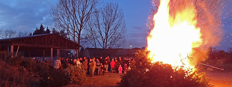 Weihnachtsbaumverbrennen Renneritz